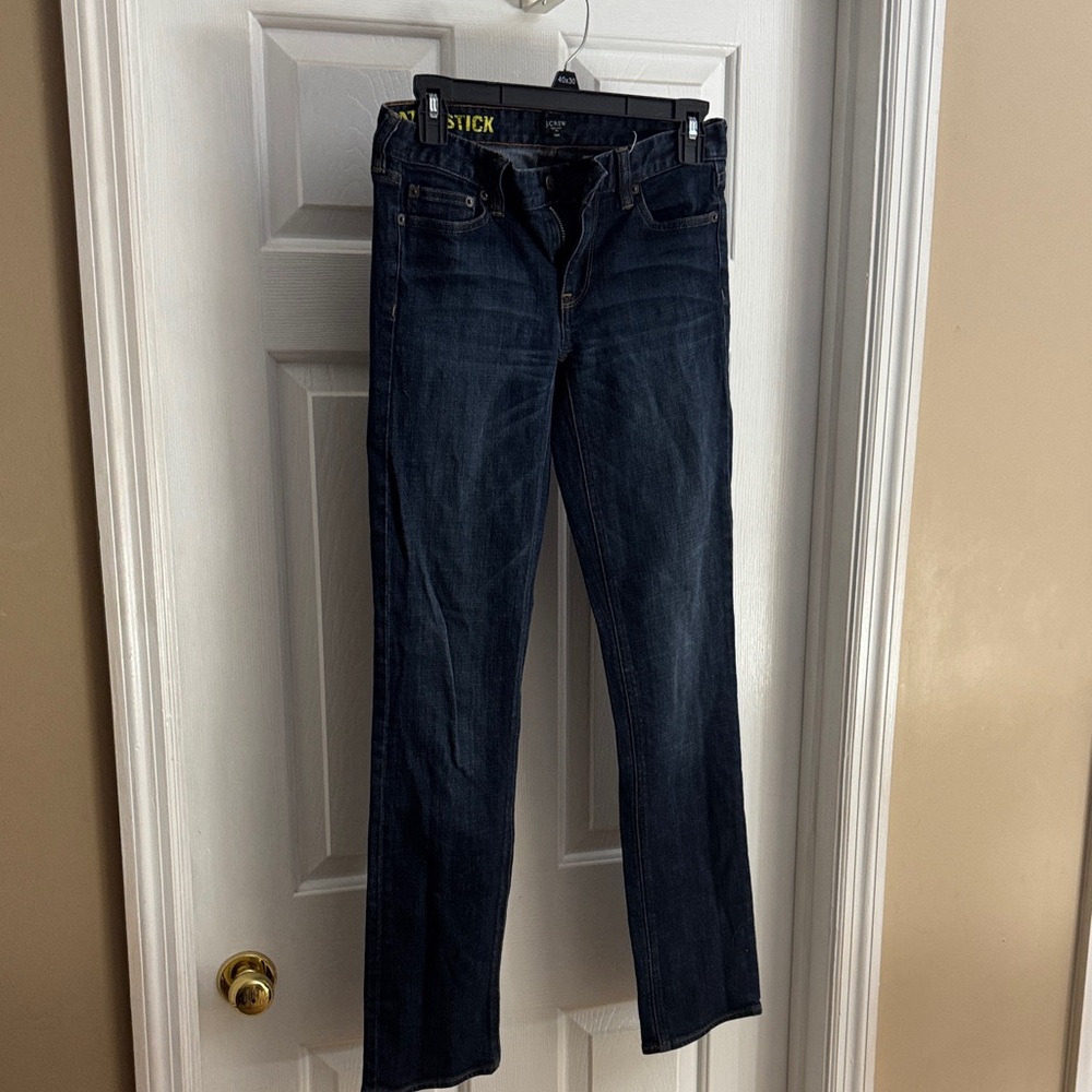 J. Crew Women's Indigo Straight Leg Jeans